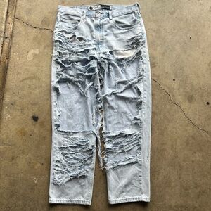 Vintage Levi Silvertab Distressed Light Blue Jeans